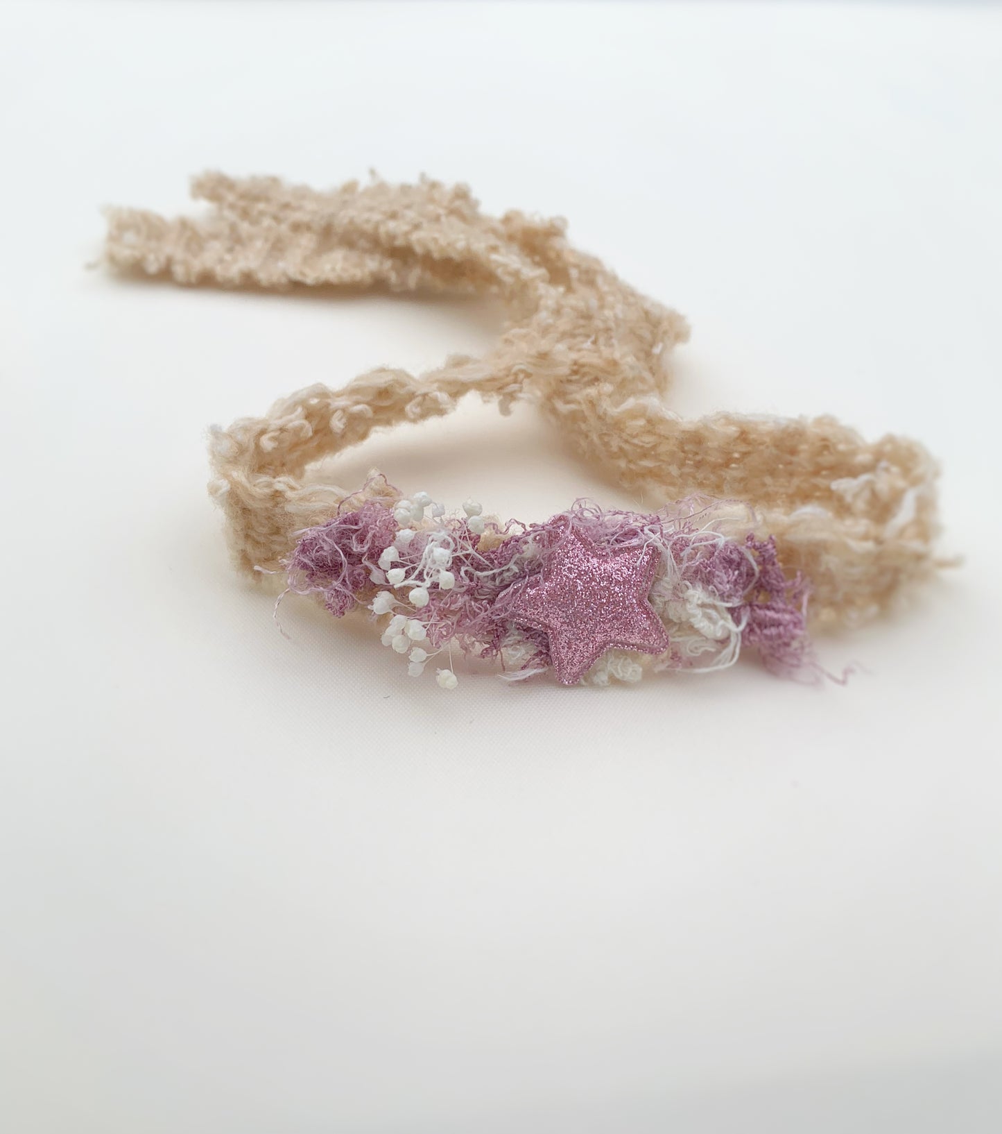 baby pink star headband newborn