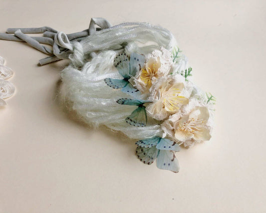 Newborn Baby Girl Floral Butterfly Headband – Soft & Stylish First Accessory