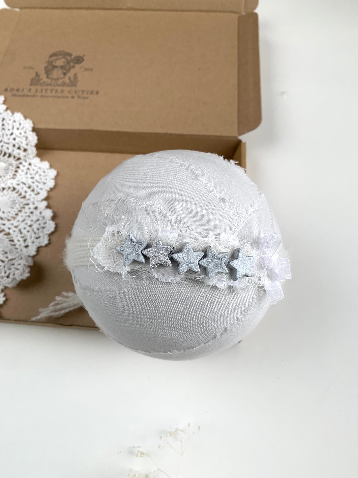 Ivory Delicate Baby Star Headband