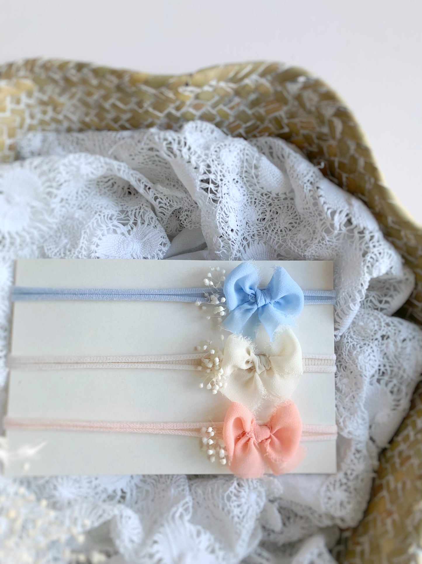 newborn headbands, baby headband, newborn photography, photography props, baby bows, peony, daisy headband, neutral props, newborn props