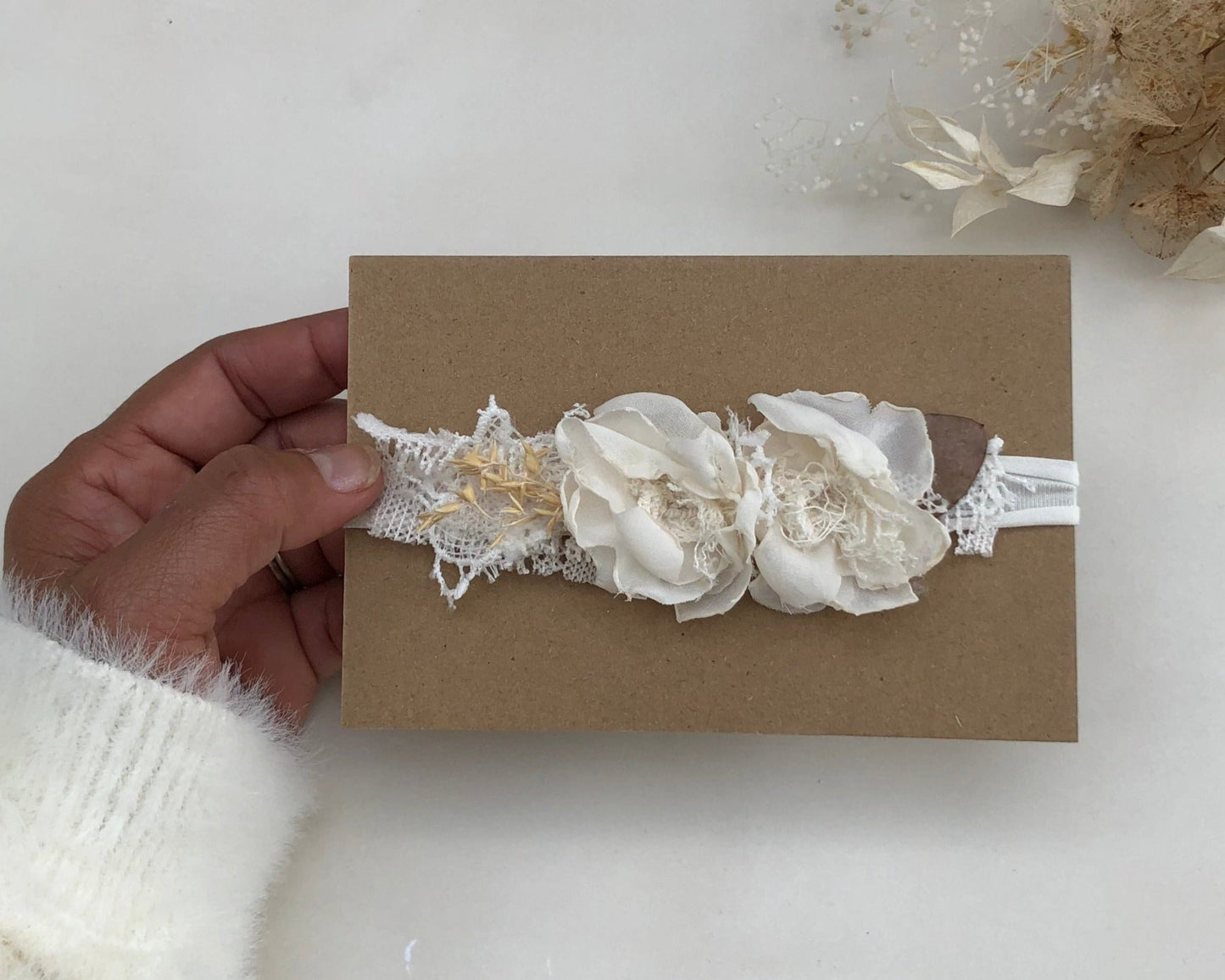 ivory baby headband, white baby headband, Christening headbands, baptism headbands, birthday headbands,