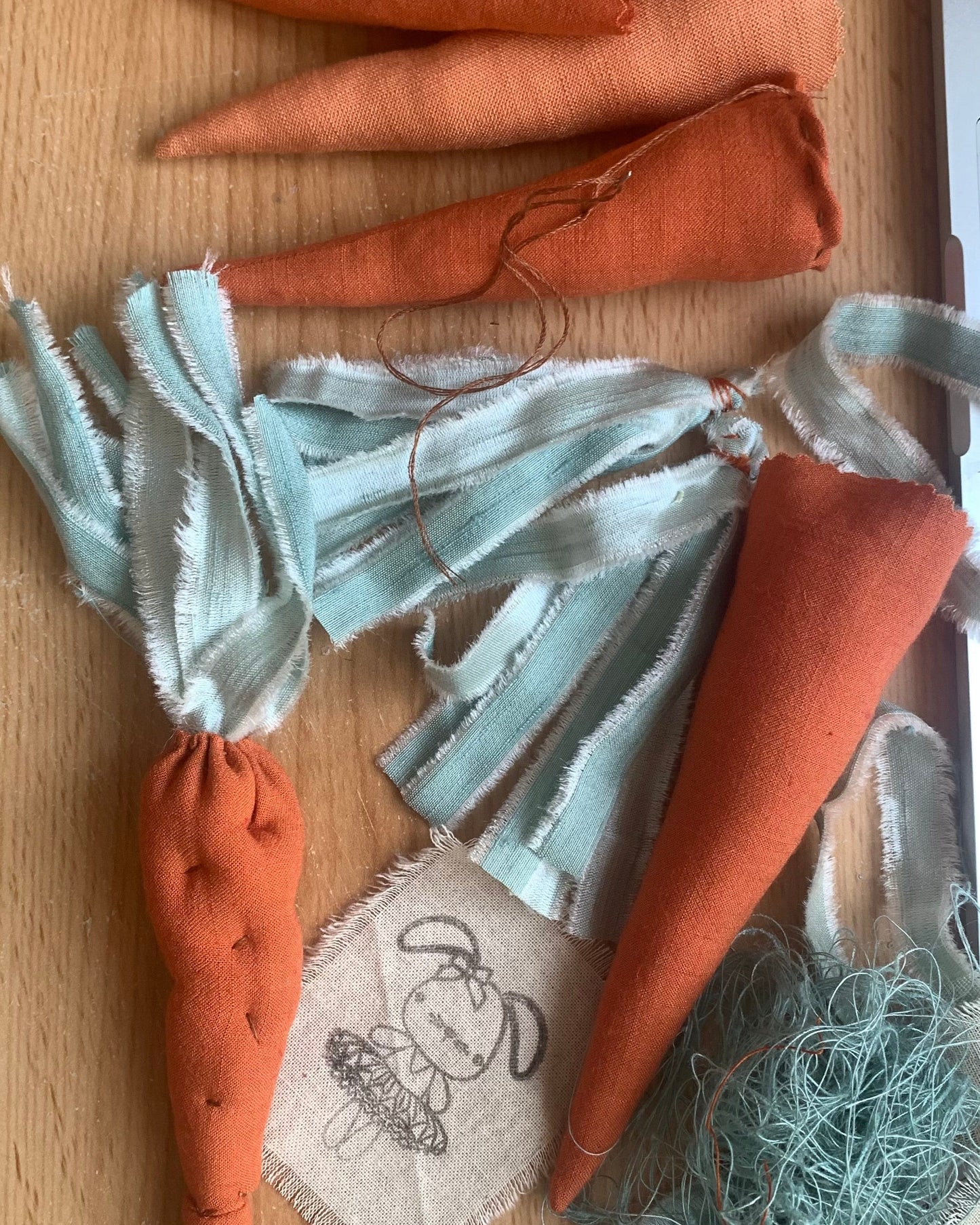 Handmade soft stuffed carrot spring decor baby photography