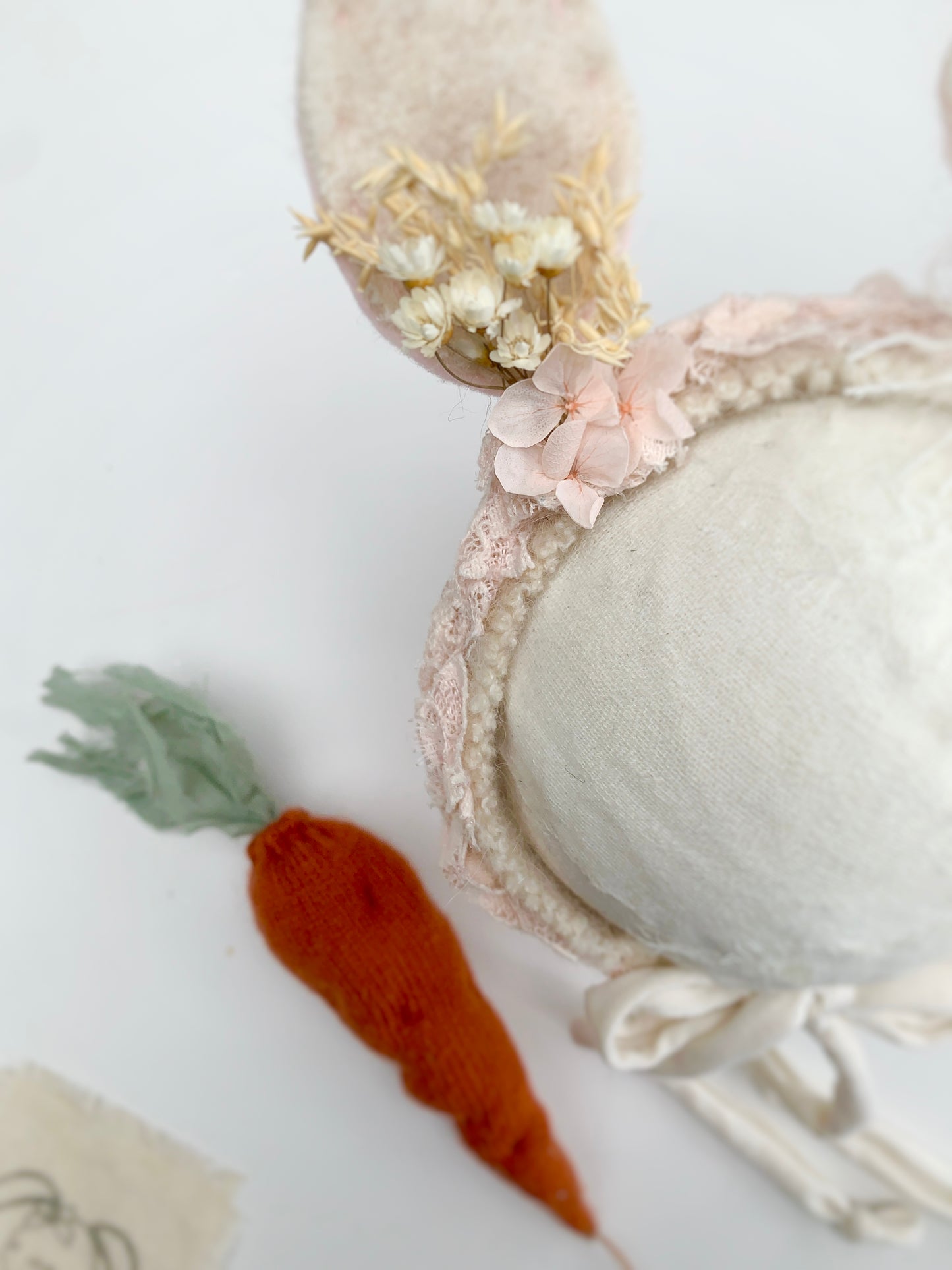 Newborn Floral Bunny Ears Headband