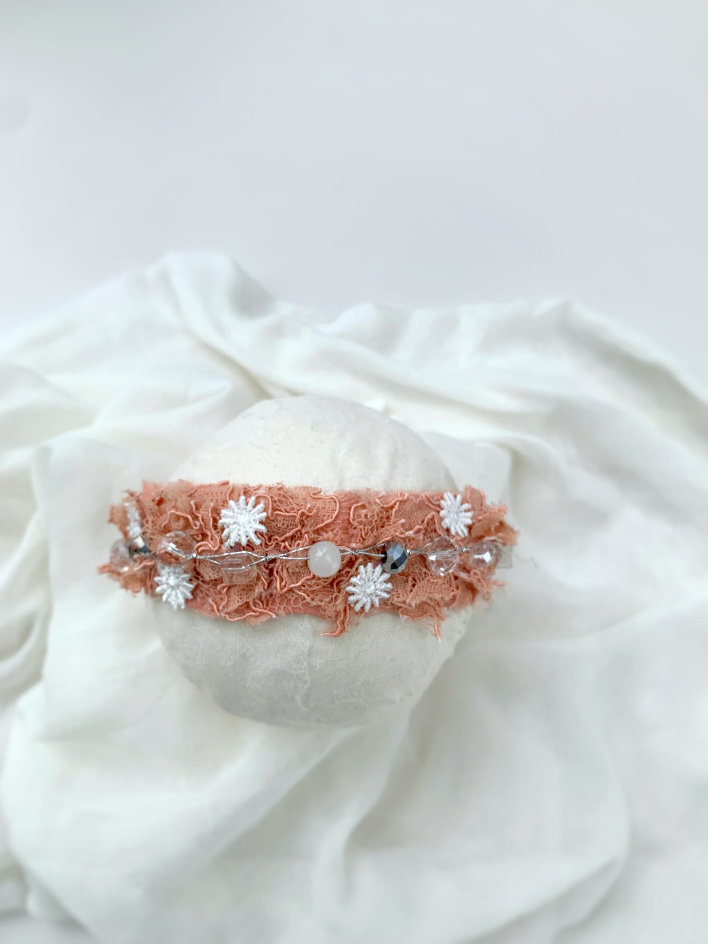 25%OFF - Beatrice - Baby Flower Crown with Beads for Newborns and toddles