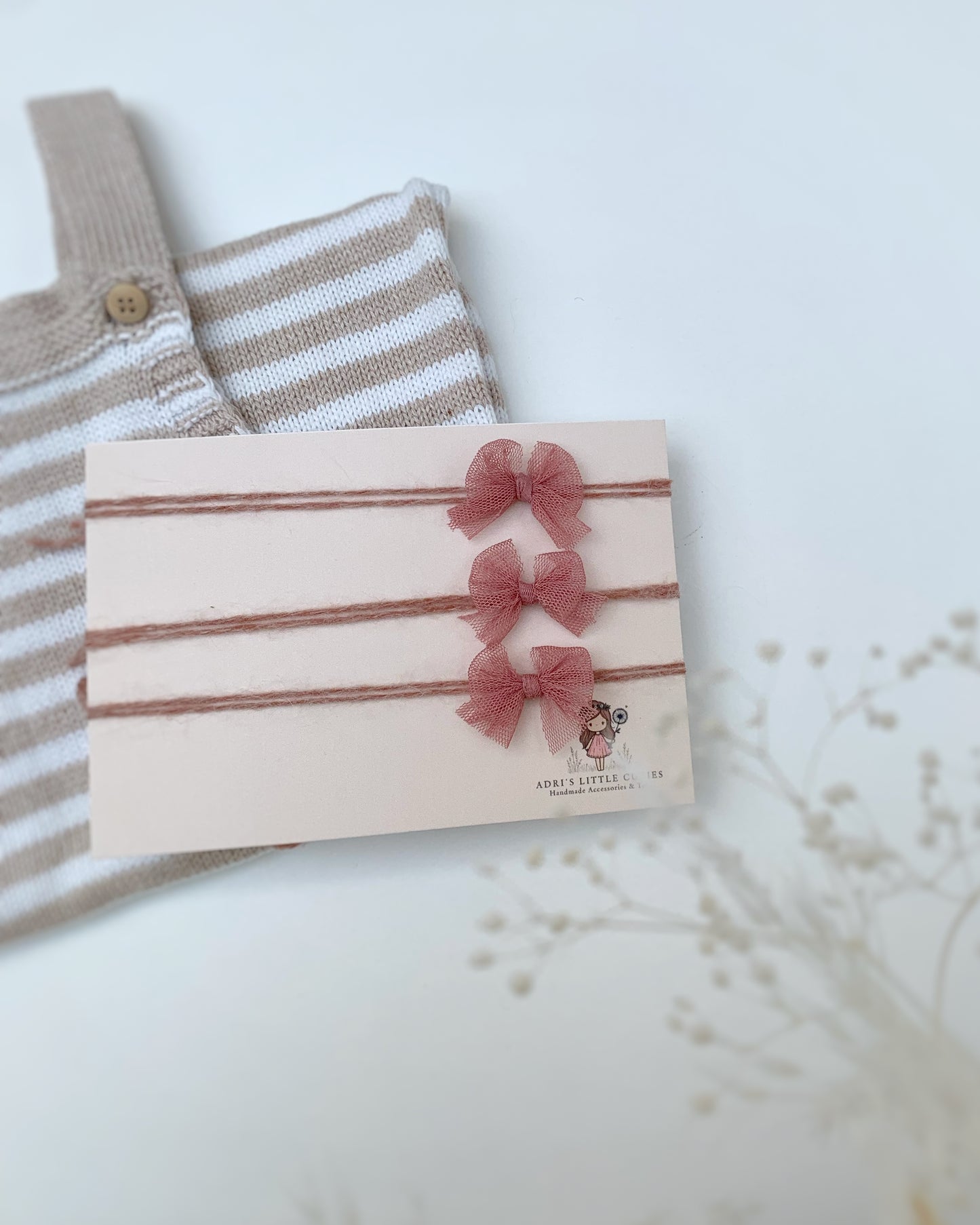 Tiny Tulle Baby Bow Headband