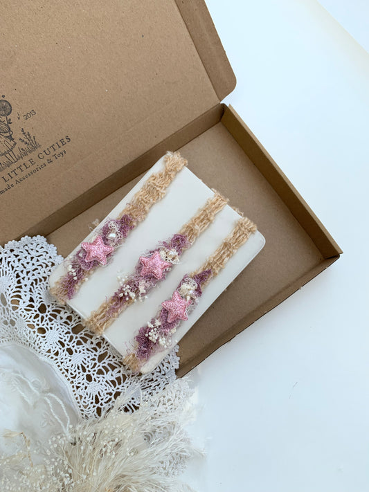 baby pink star headband newborn