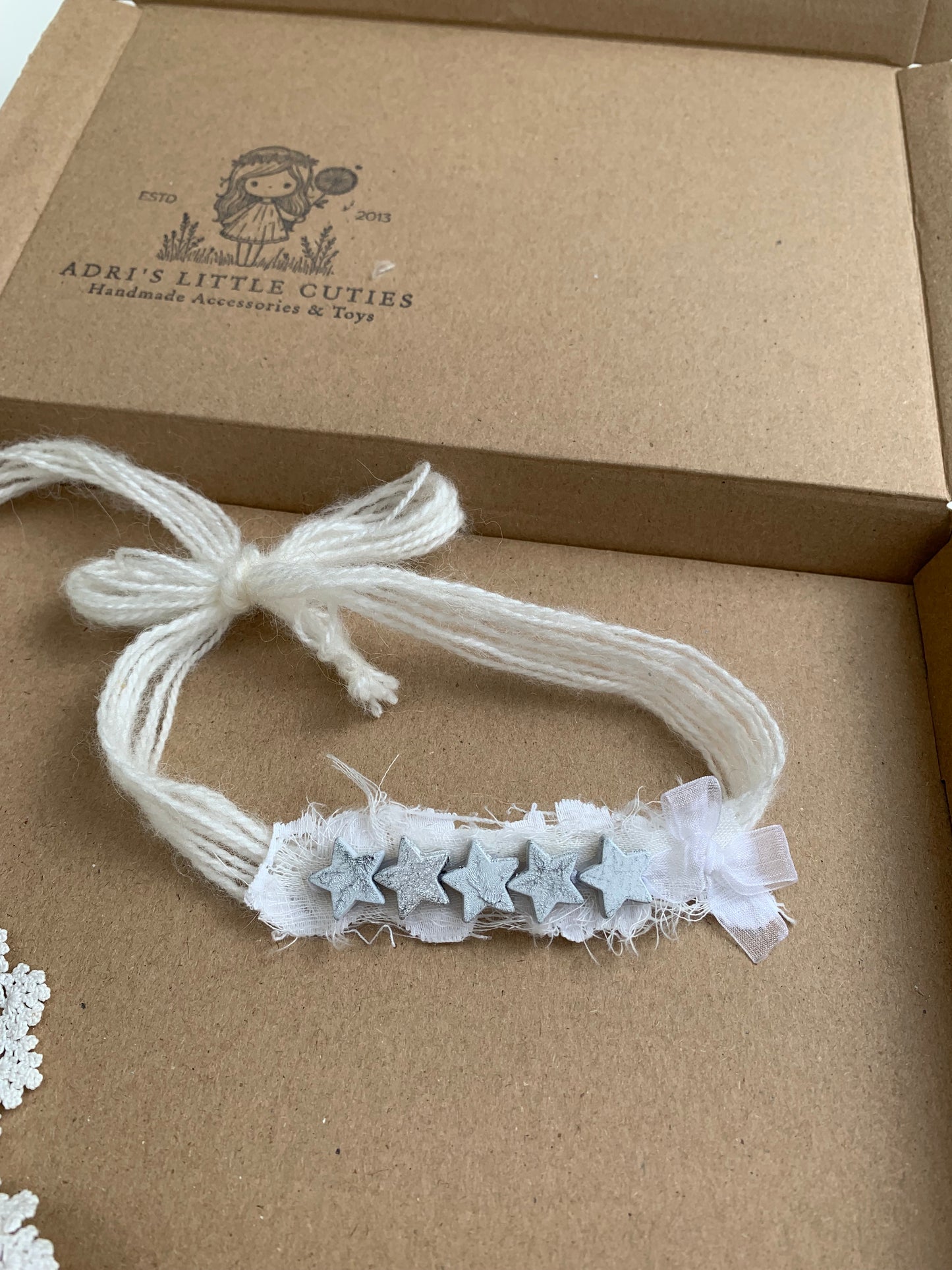 Ivory Delicate Baby Star Headband