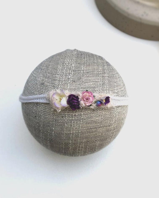 dainty purple baby headband, purple baby headband