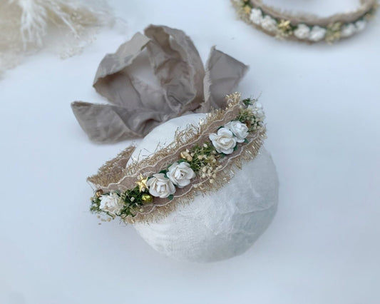 Christmas baby floral crown headband for photo sessions and parties