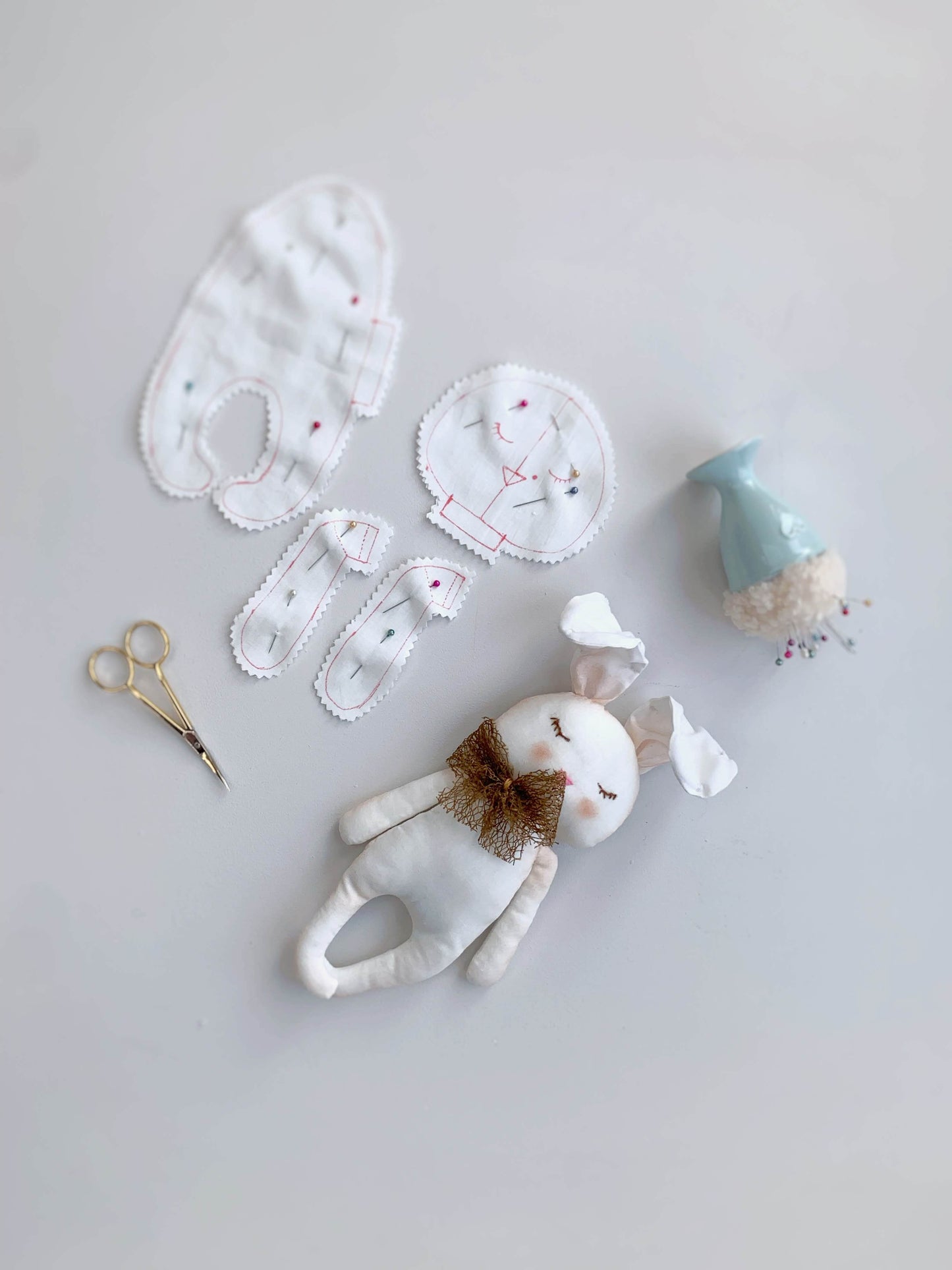 Baby Easter Set - Sitter Romper, Bunny Headband, Fabric Carrot and Bunny Toy