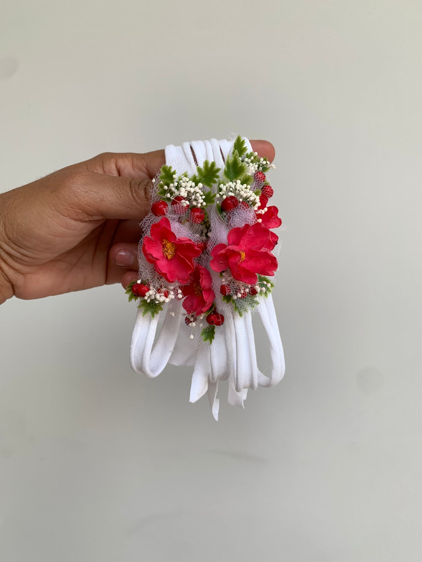 Strawberry Baby Headband – Newborn Tieback for Photos