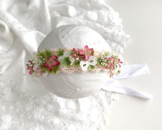 flower crown, baby flower crown, flower crown headband, newborn flower crown, toddler flower crown, flower girl crown