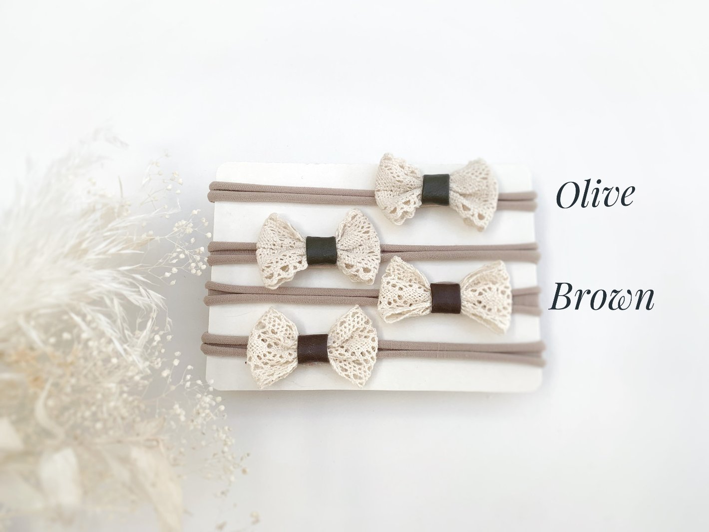 SALE - Lace Baby Bow Headbands