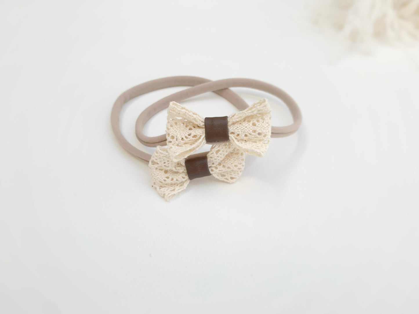 SALE - Lace Baby Bow Headbands