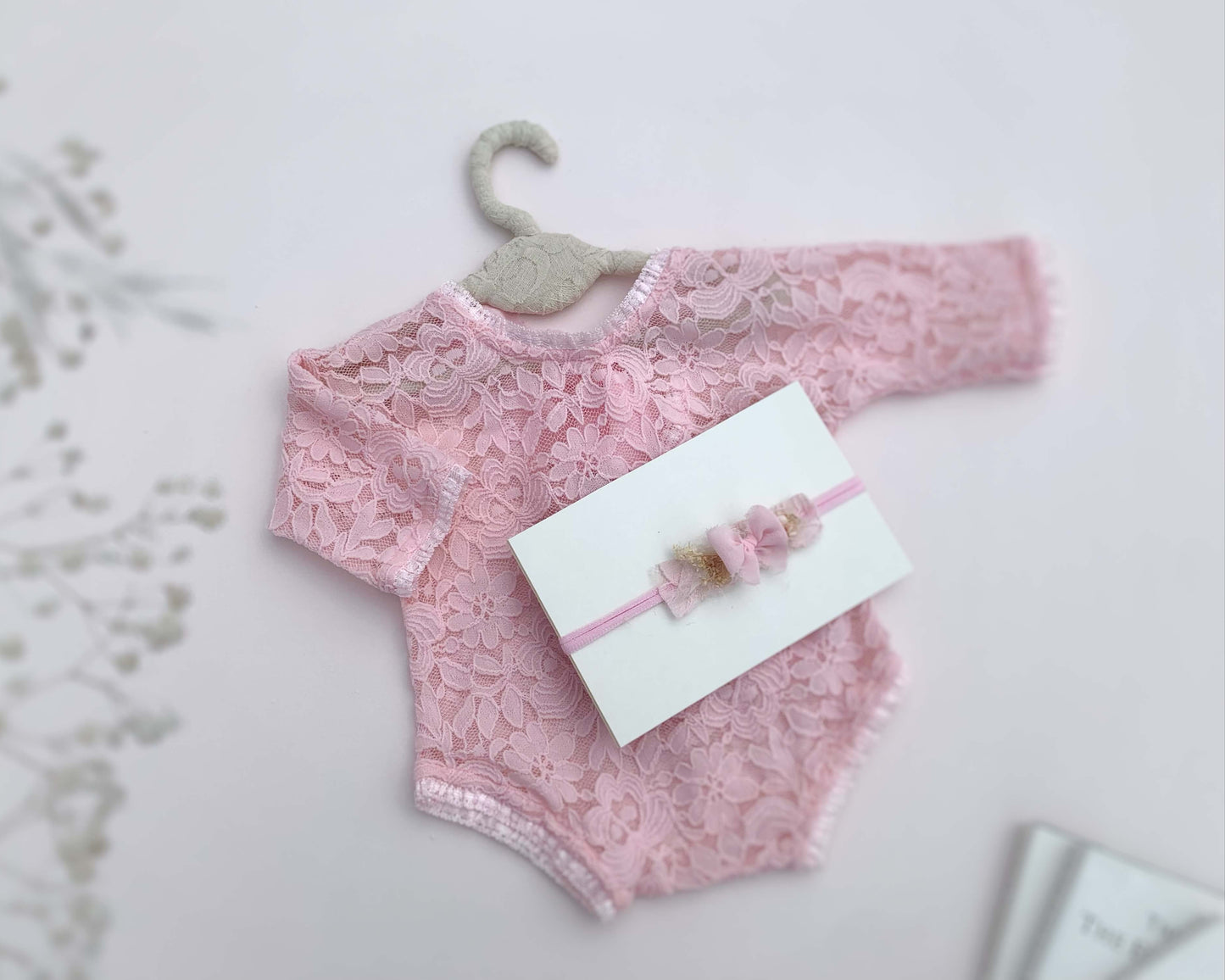 NEWBORN ROMPER, NEWBORN PHOTO PROPS, BABY GIRL PHOGRAPHYPROPS, BABY GIRL OUTFIT, NEWBOEN HEADBAND FOR PHOTOGRAPHY