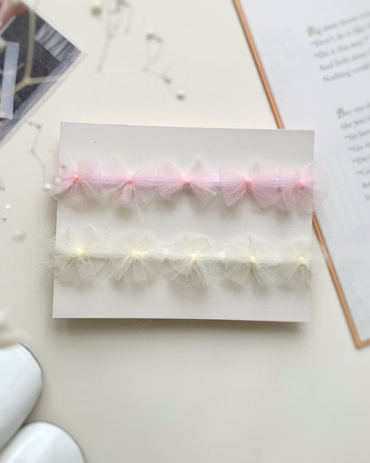 Layan - Newborn Tulle Crown Baby Bow Headband