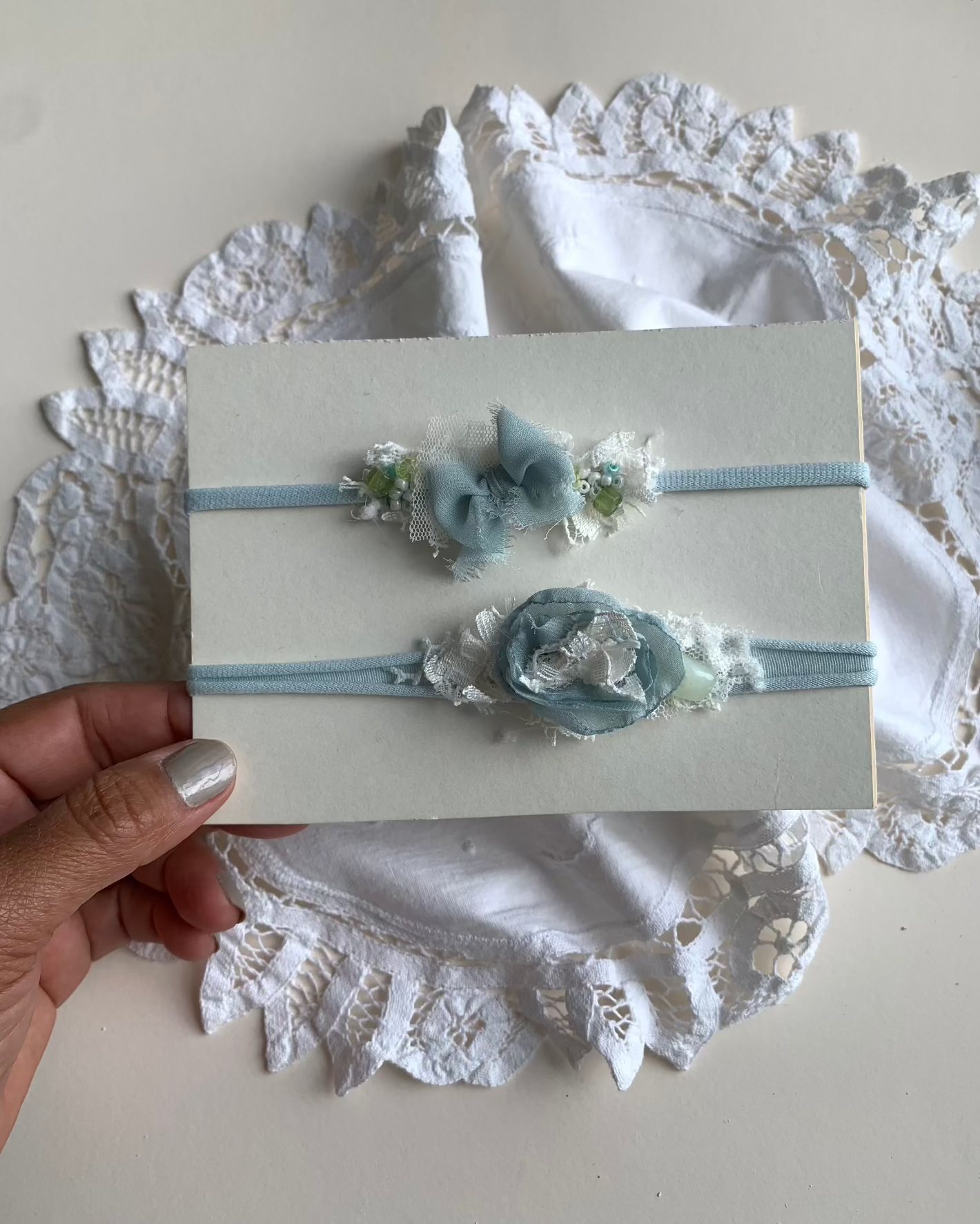 pastel handmade baby headband, baby photography headband, baby flower headband, baby bows