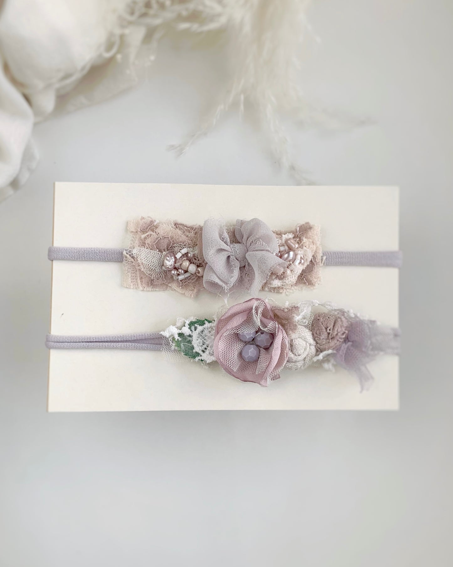 Allegra - Baby Bow & Flower Headband