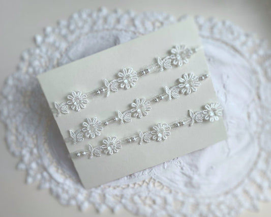 ivory baby headband, gorgeous newborn headband, pearl baby headband, baptism headband, white baby headband, baby halo