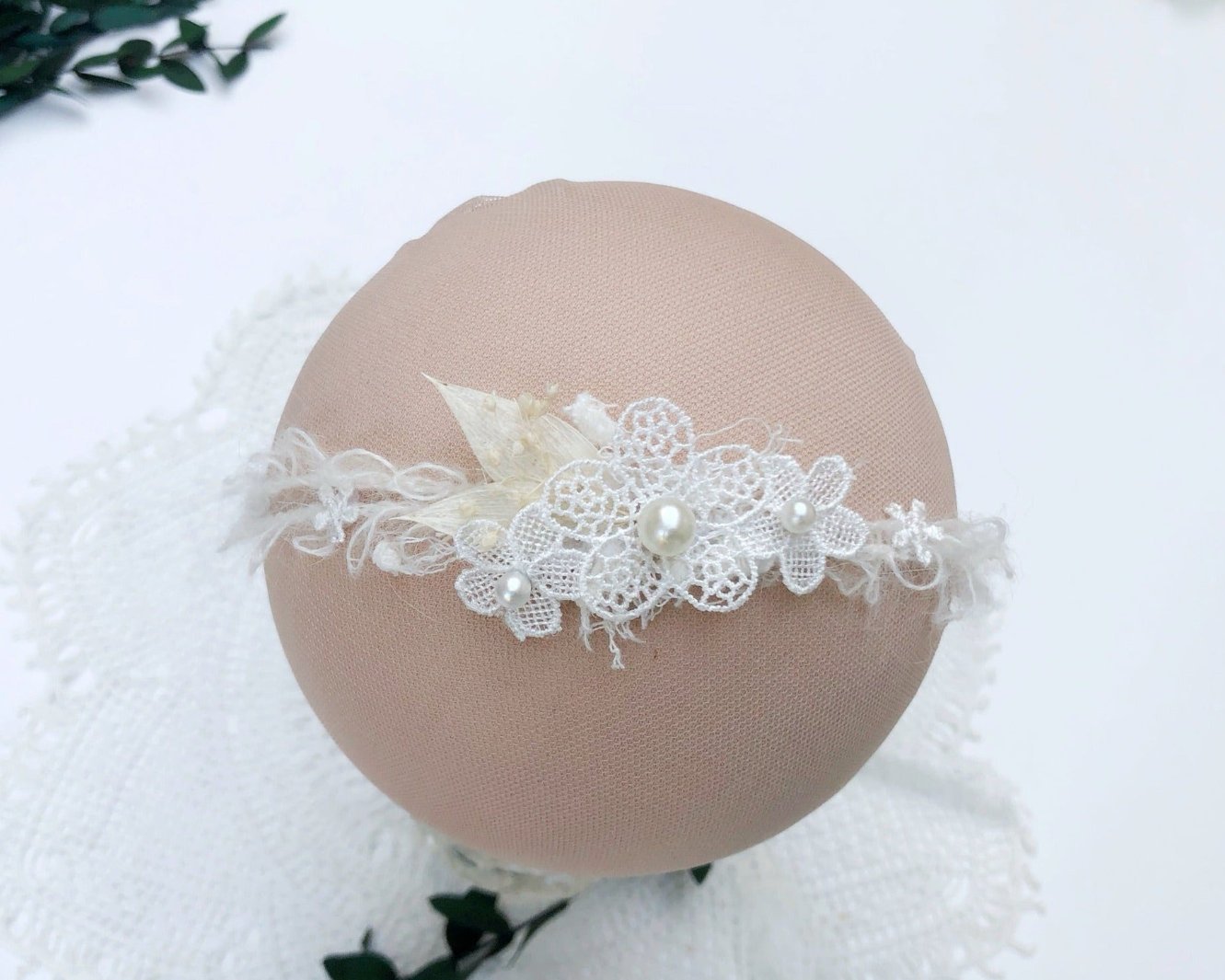 dainty headband, baby flower headband, newborn headband, newborn photography, photo props, flower headband, white baby headband, ivory headbands, baptism headbands