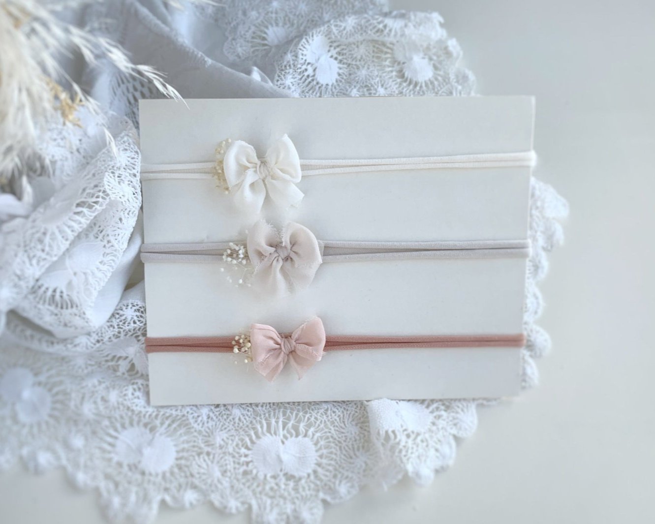 baby bows, baby bow headbands, ivory baby headband, baby headbands UK