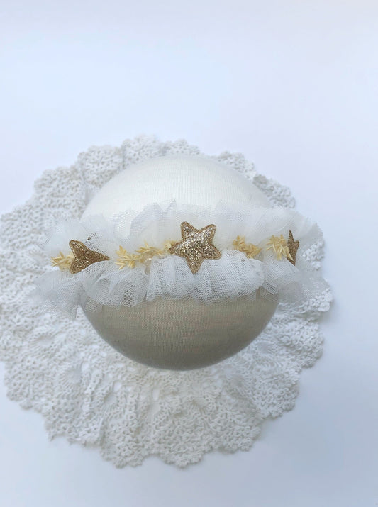 star headband, star baby headband, celestial baby props, mom and star props, newborn tieback, baby headband, tulle headband, newborn headband