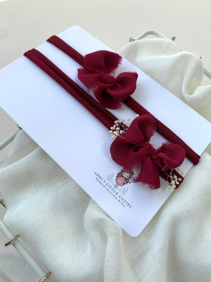 red baby bows
