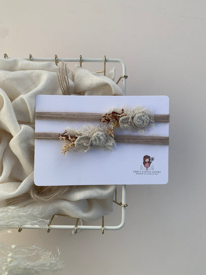 newborn headband hairbands on a white card