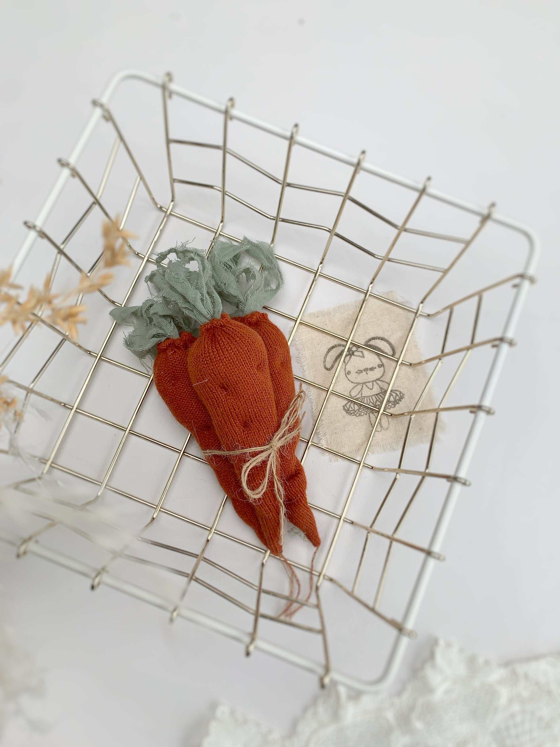 Newborn photography Easter prop set of three carrots