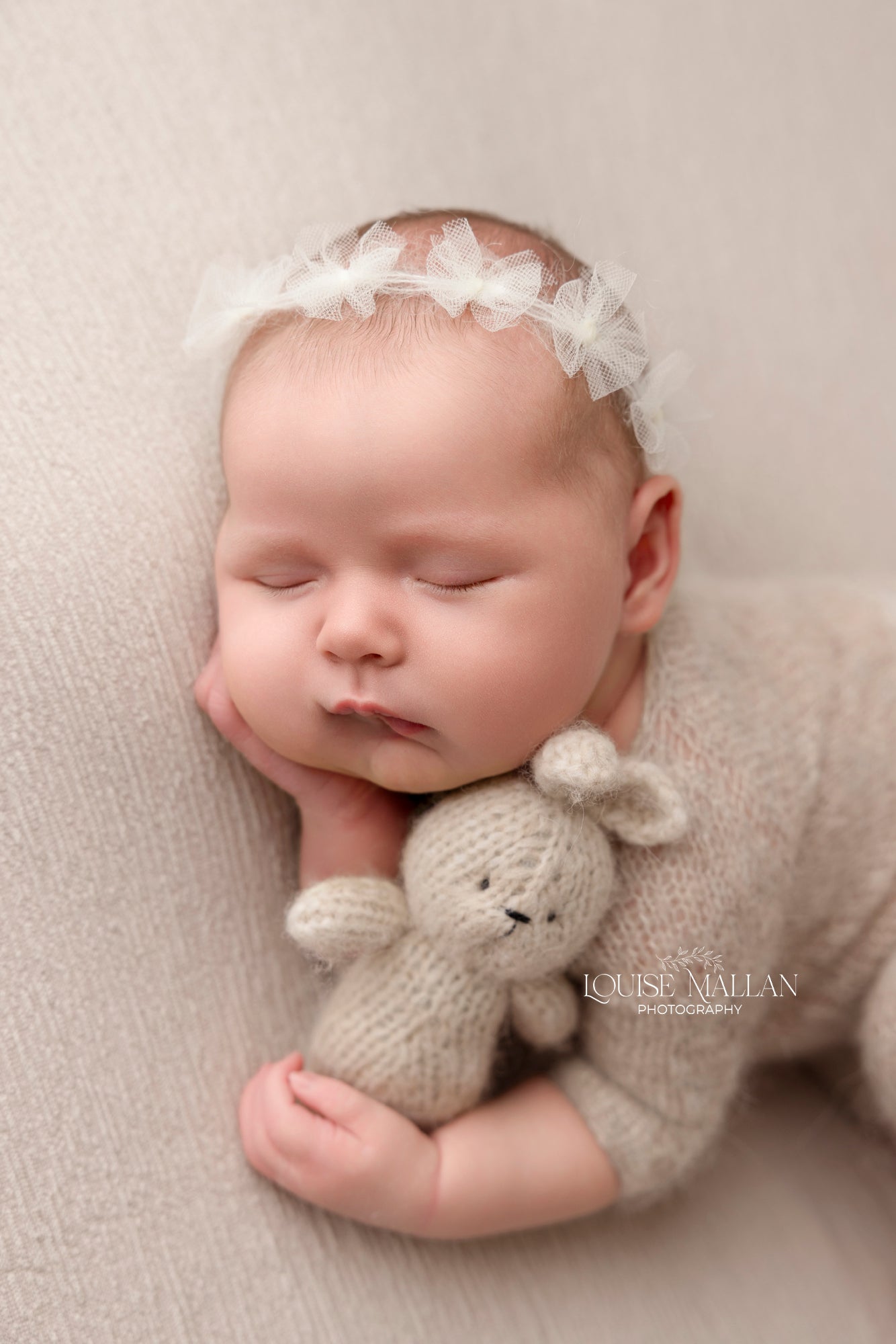 Layan - Newborn Tulle Crown Baby Bow Headband