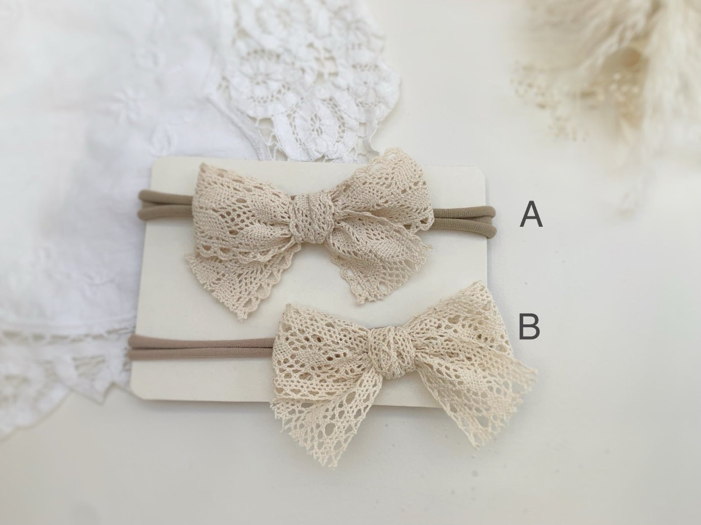 baby bows, newborn bows, baby bow headband, lace bows