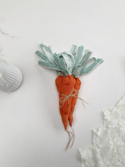 Fabric Easter carrot decor for baby shower UK