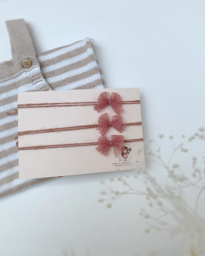 Tiny Tulle Baby Bow Headband