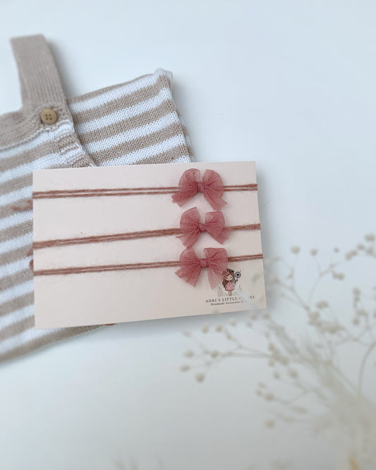 Tiny Tulle Baby Bow Headband