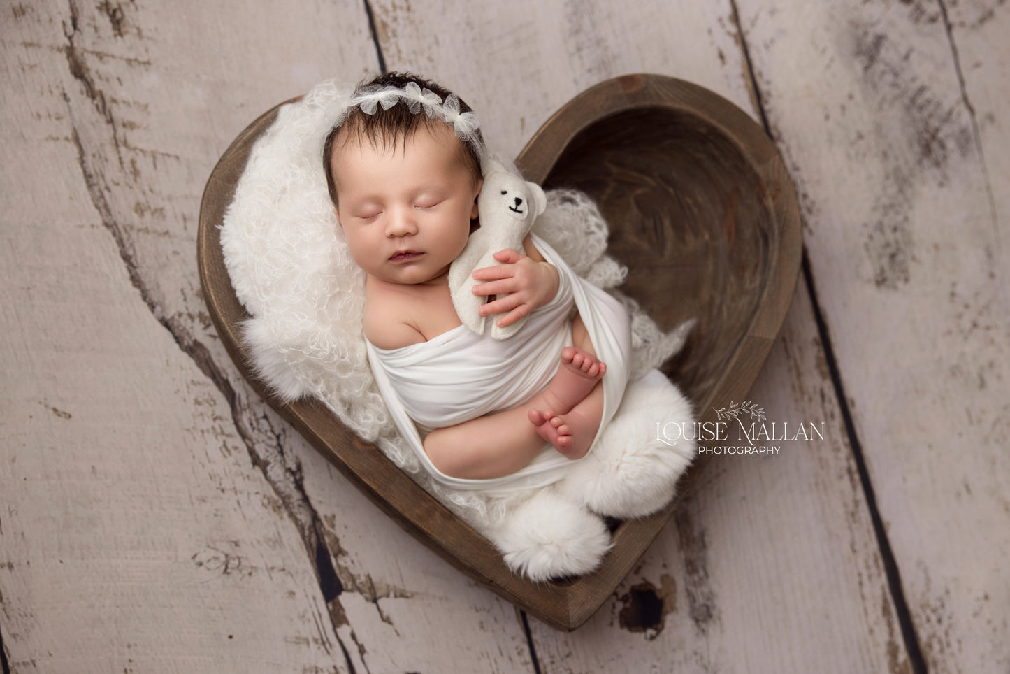 Layan - Newborn Tulle Crown Baby Bow Headband