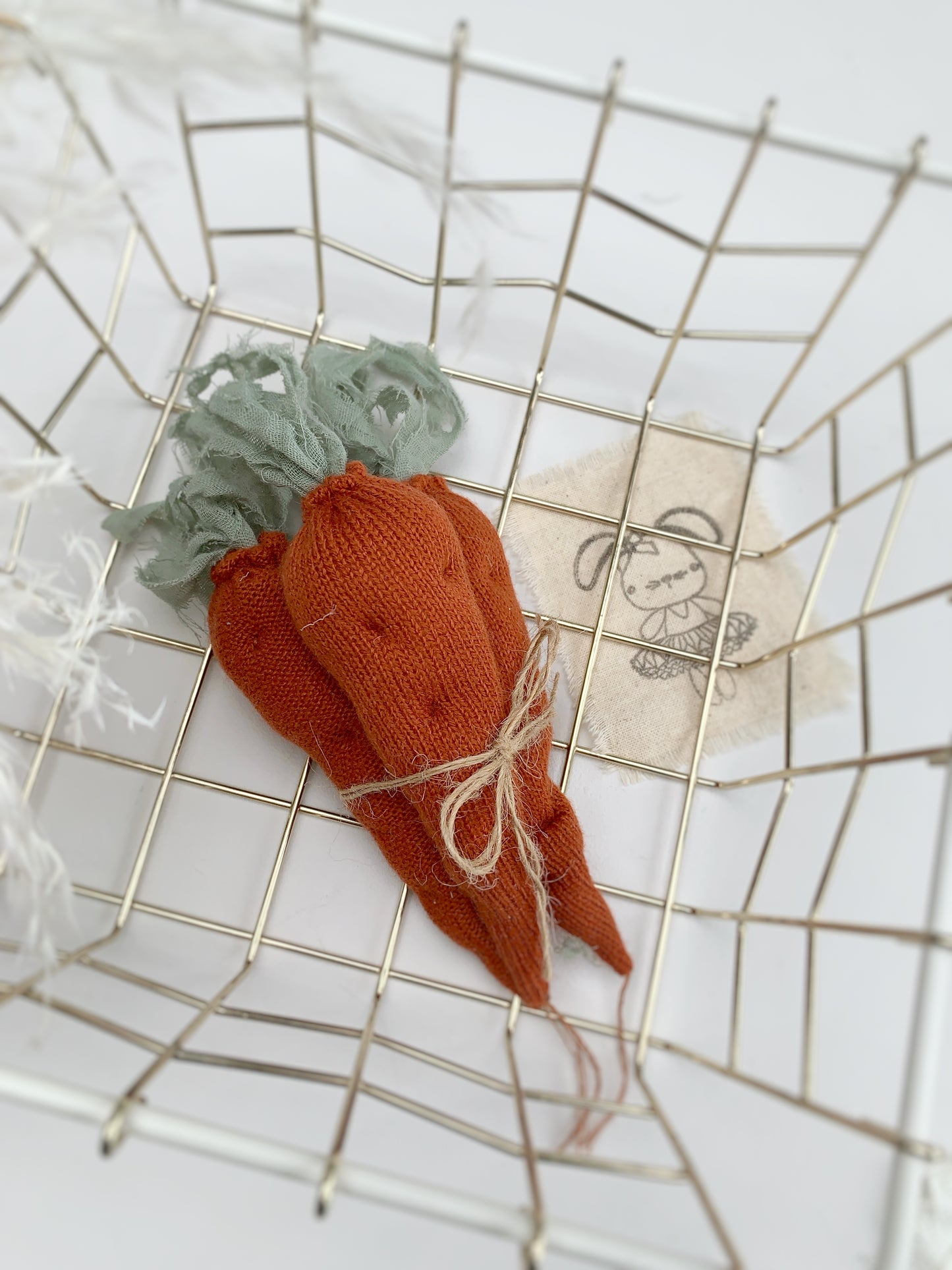 Soft stuffed carrot Easter mini session prop