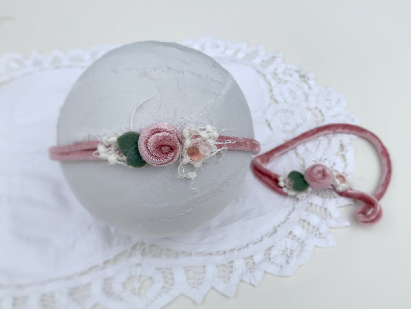 Primrose Pink - Baby Rosette Headband