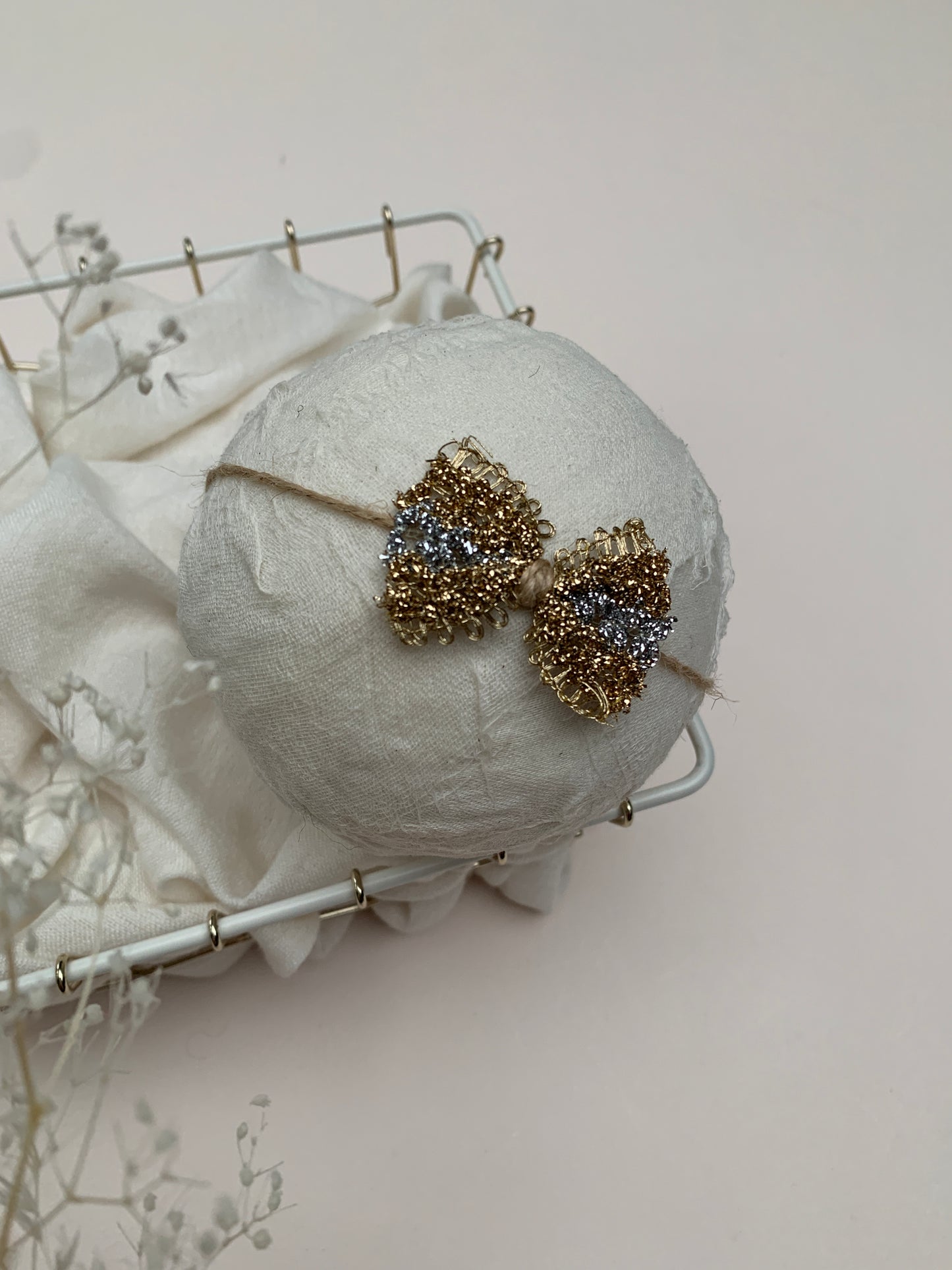 Christmas Headband - Newborn Baby Bow - Holiday Hair Bow