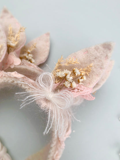 Newborn Floral Bunny Ears Headband