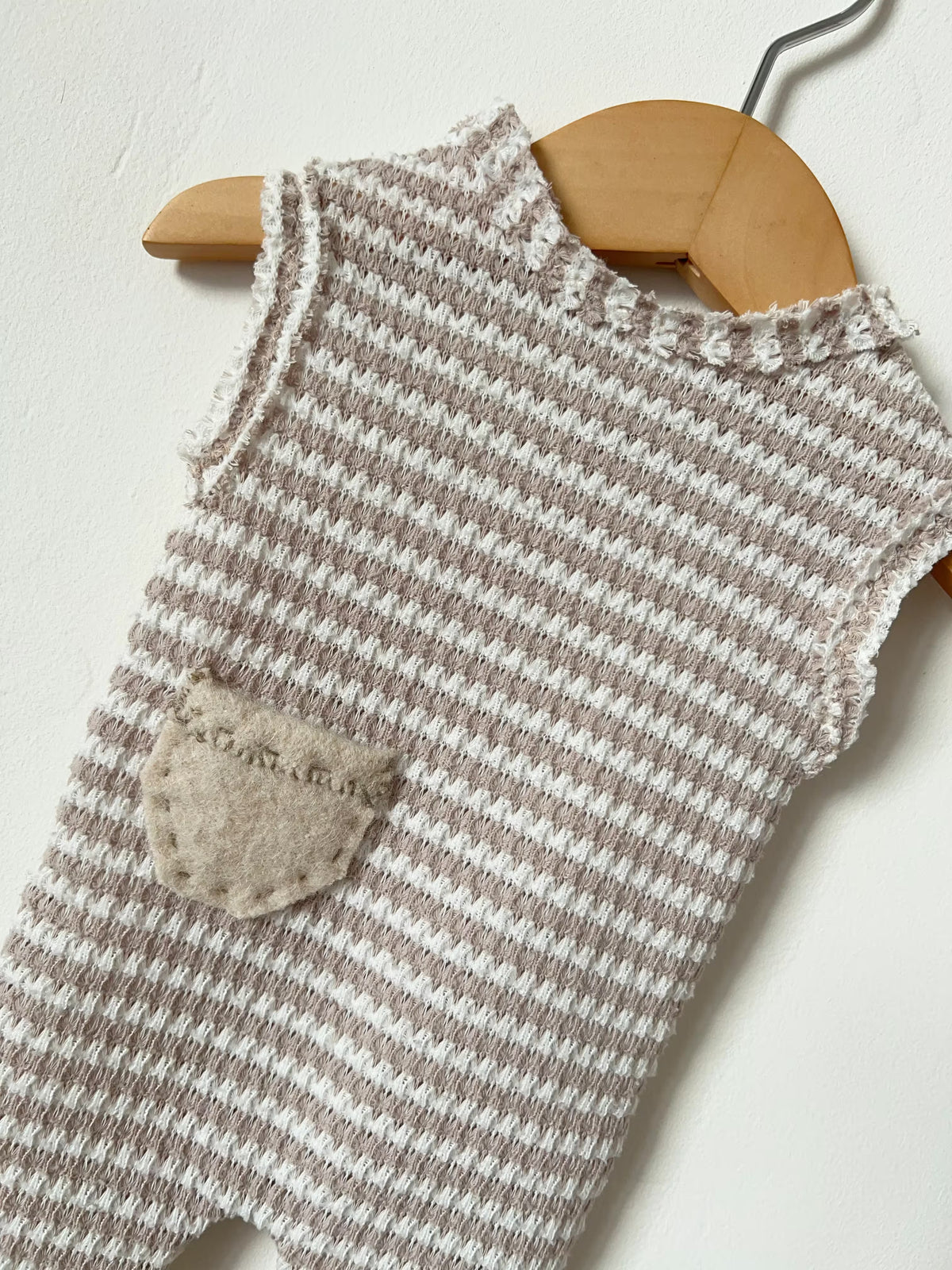 close up of the back pocket details