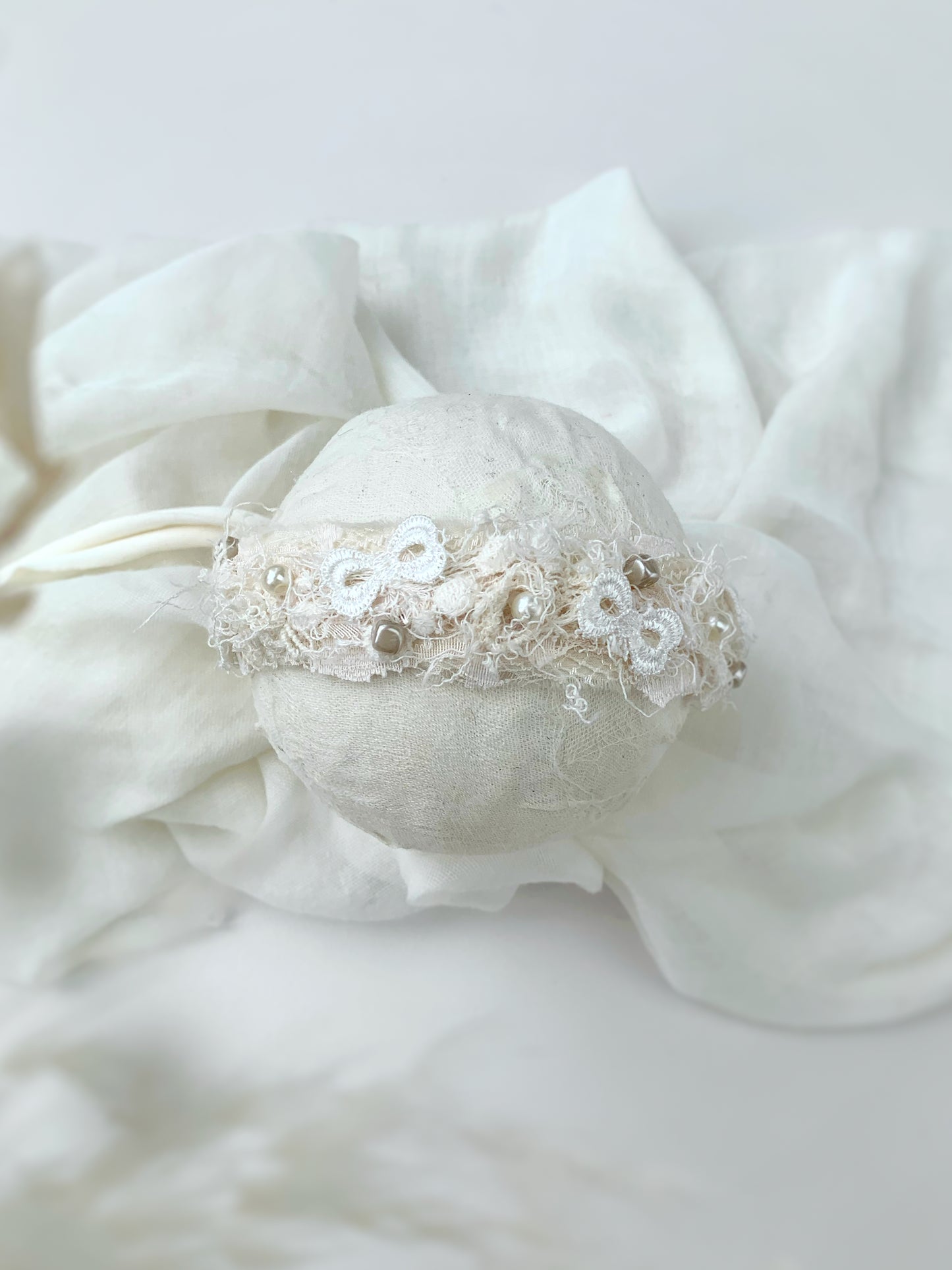 baby cream delicate headband 