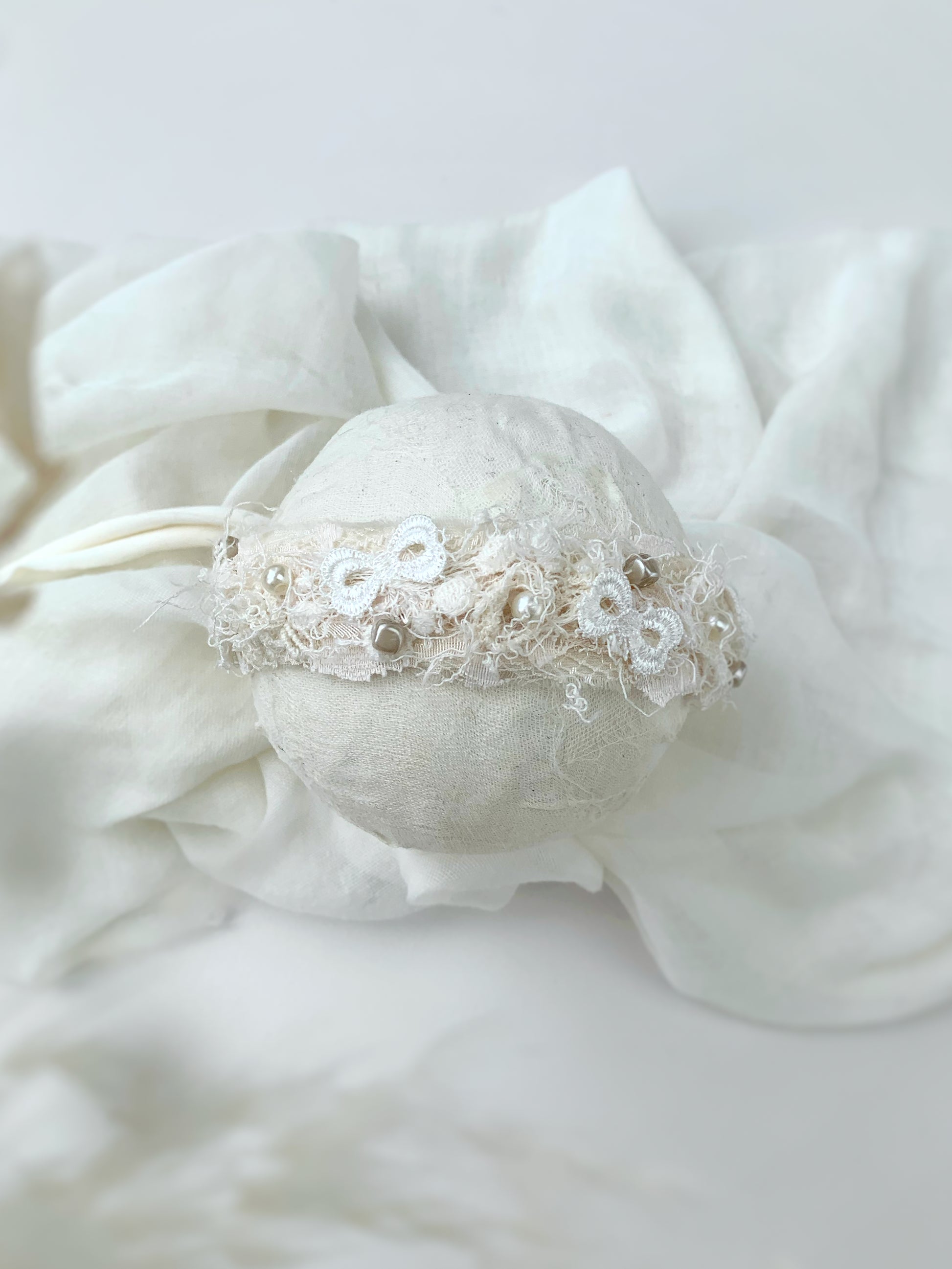 baby cream delicate headband 