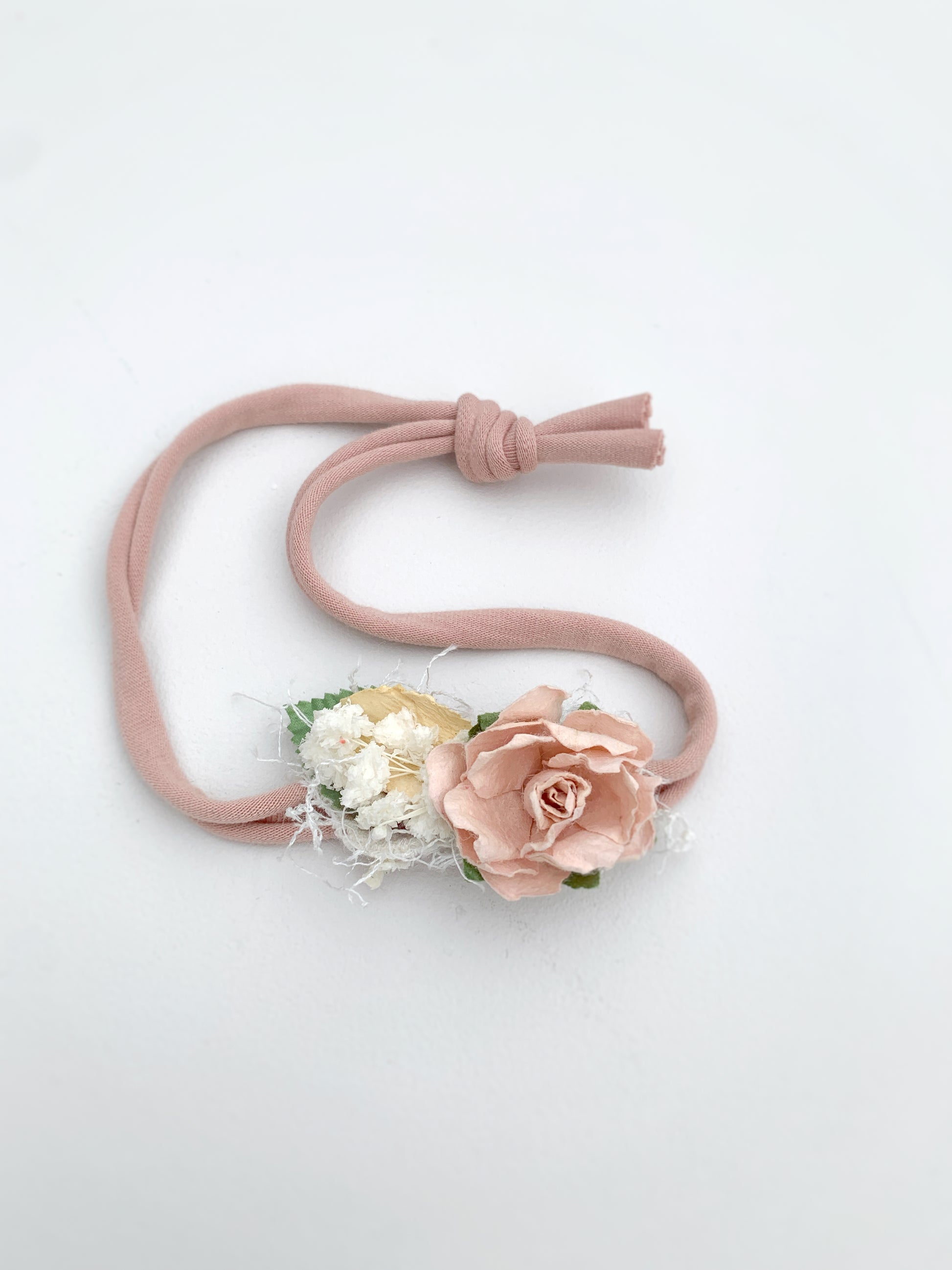 Nylon baby headband for photography sessions - newborn tieback 