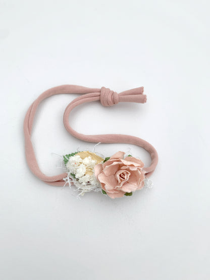 Nylon baby headband for photography sessions - newborn tieback 