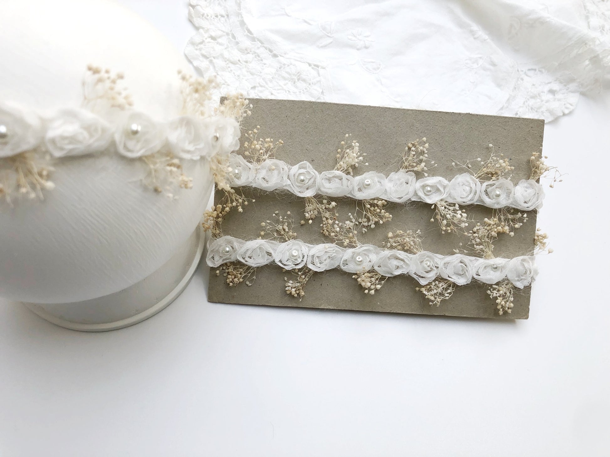 baby flower headband, newborn tiebacks, baby tie back, photography headband, newborn photography headband, ivory baby headband, baptism headband, christening headband