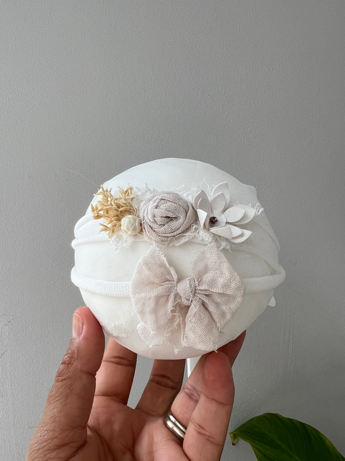 White Baby Headband set of 2