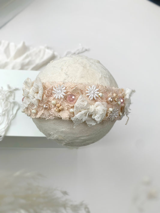 25%OFF - Lily - Blush Pink Baby Bow Headband for Newborns and Toddlers