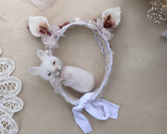 baby kitten headband, animal ears headband, baby animals inspired props