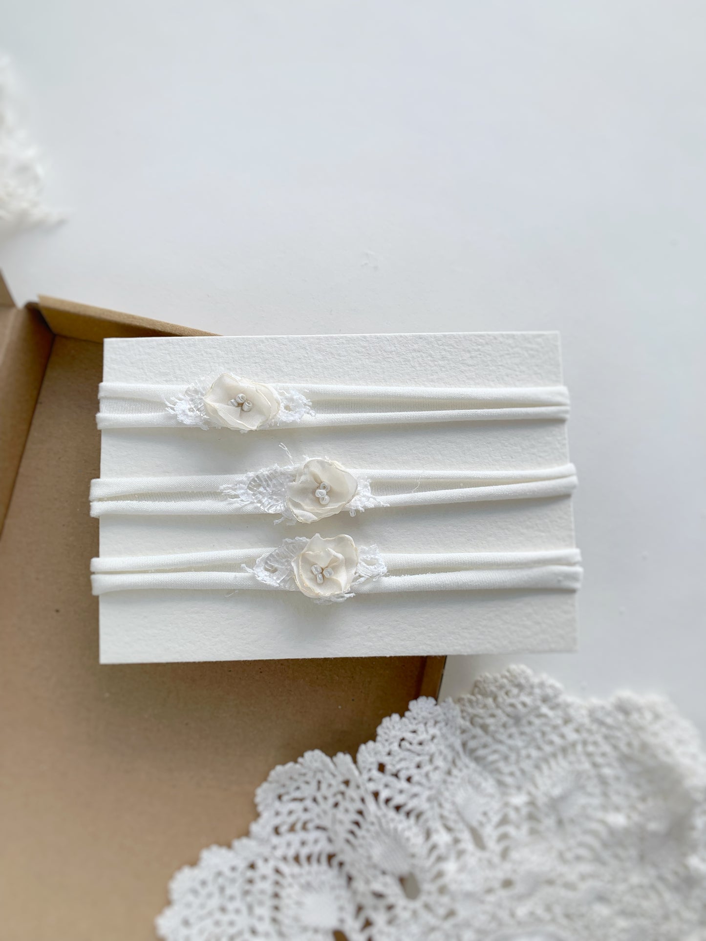 Baptism Christening Baby Flower Headband