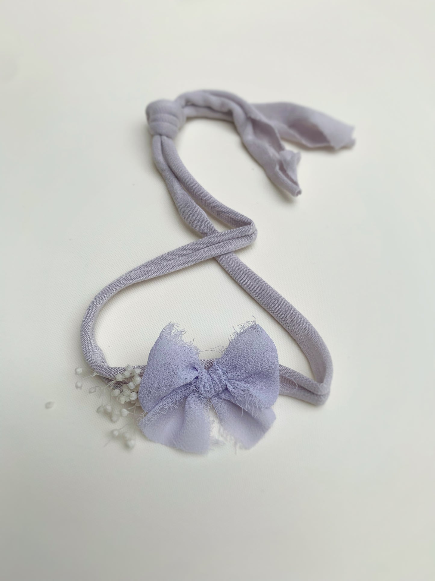 Set Of 3 Delicate Pastel Bow Headbands for Baby Girls - Lilac, Yellow and Ivory